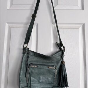 Lucky Brand Teal Shoulder Bag with Tassel